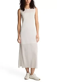 Women's Semi Sheer Sweater Sheath Dress