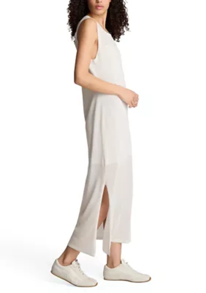 Women's Semi Sheer Sweater Sheath Dress