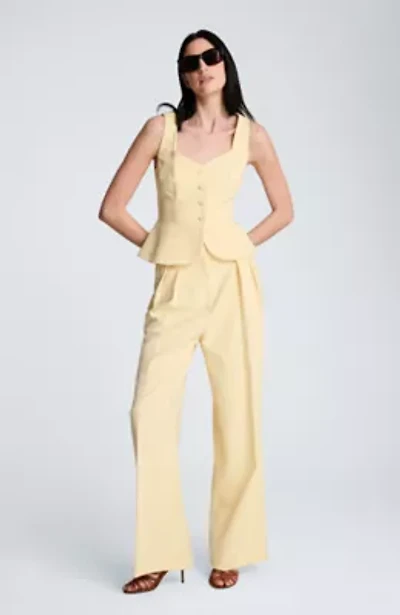 Women's High Rise Pleated Wide Leg Trousers