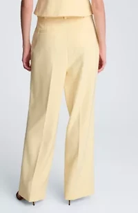 Women's High Rise Pleated Wide Leg Trousers