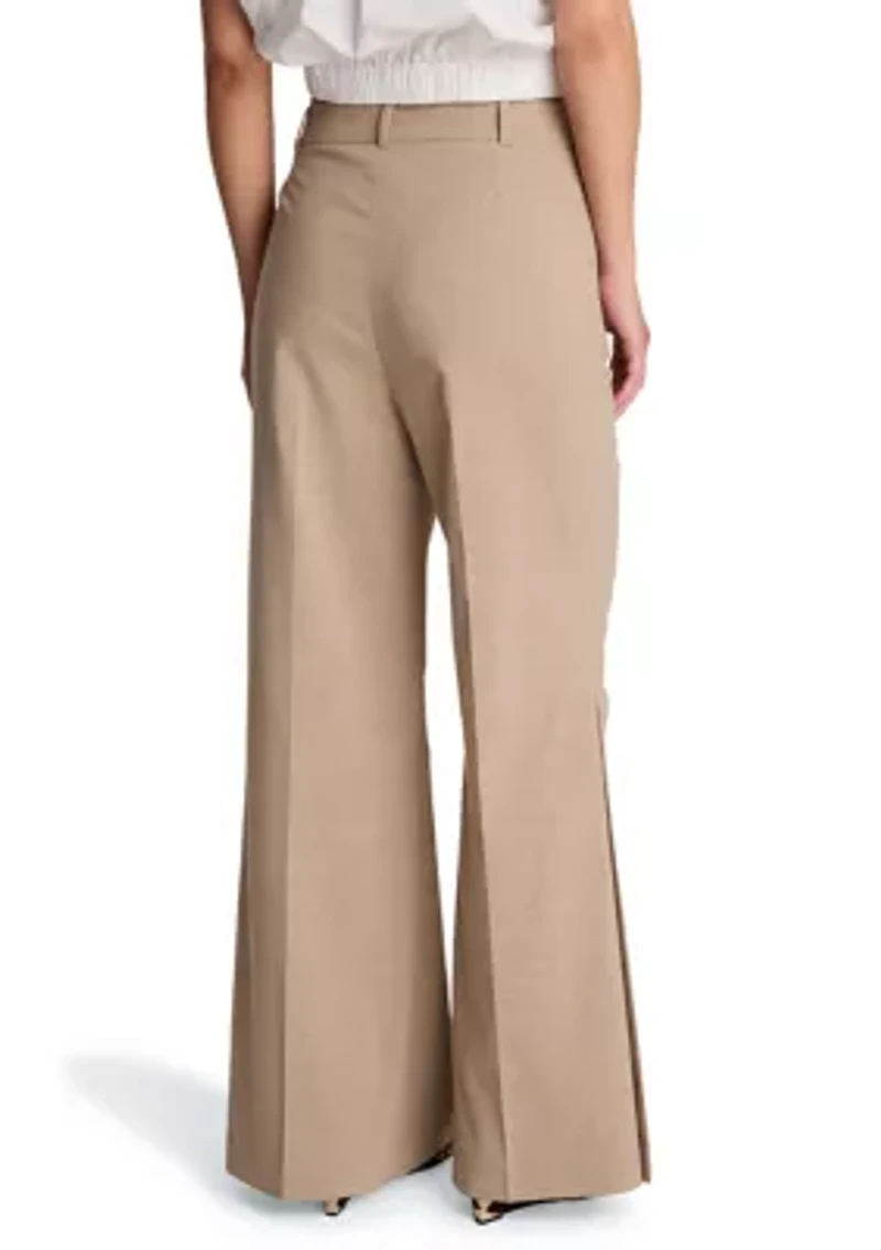 Women's Mid Rise Flare Leg Pants