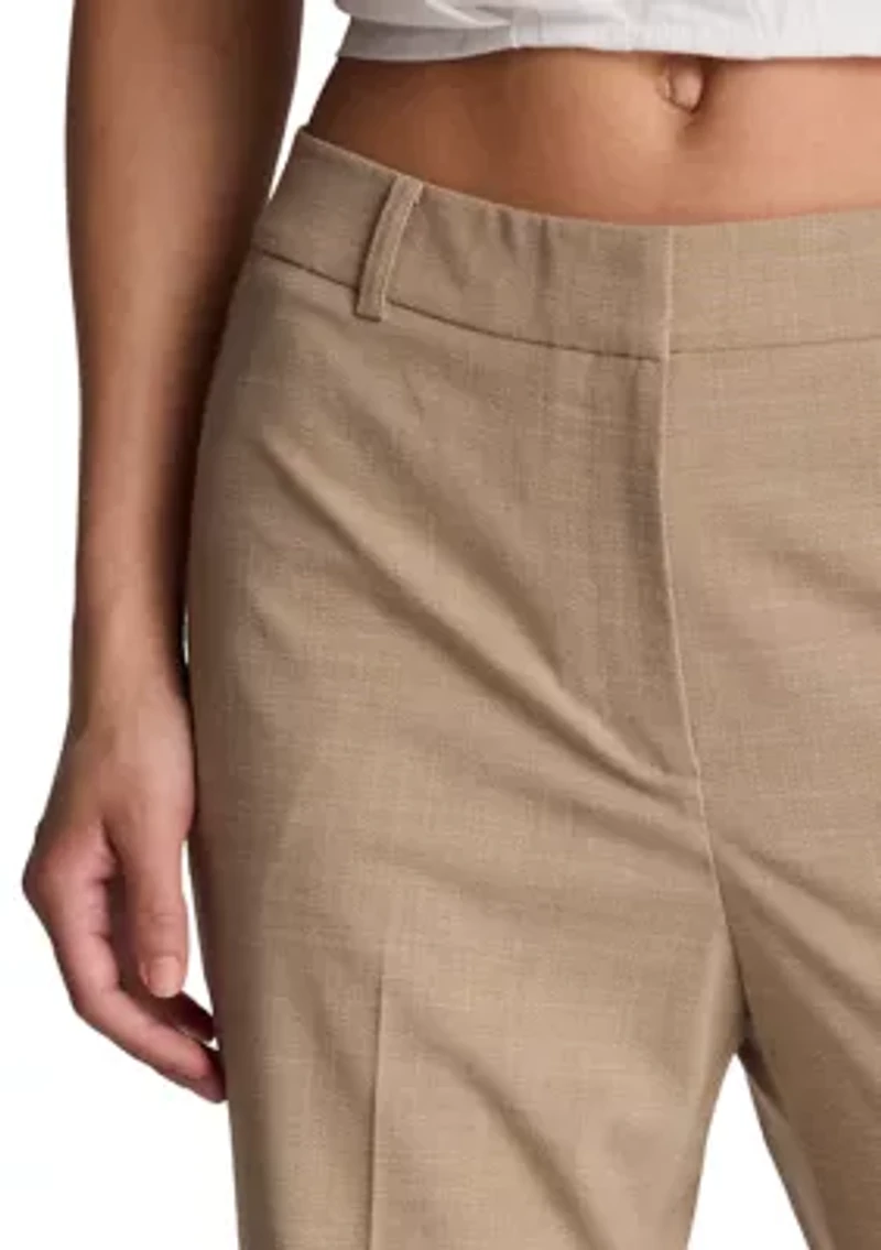 Women's Mid Rise Flare Leg Pants