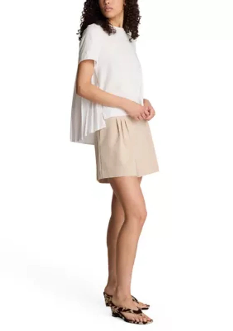 Women's High Rise Side Zip Shorts