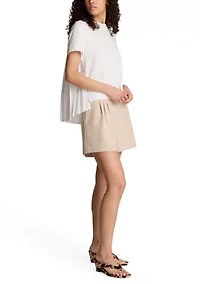 Women's High Rise Side Zip Shorts