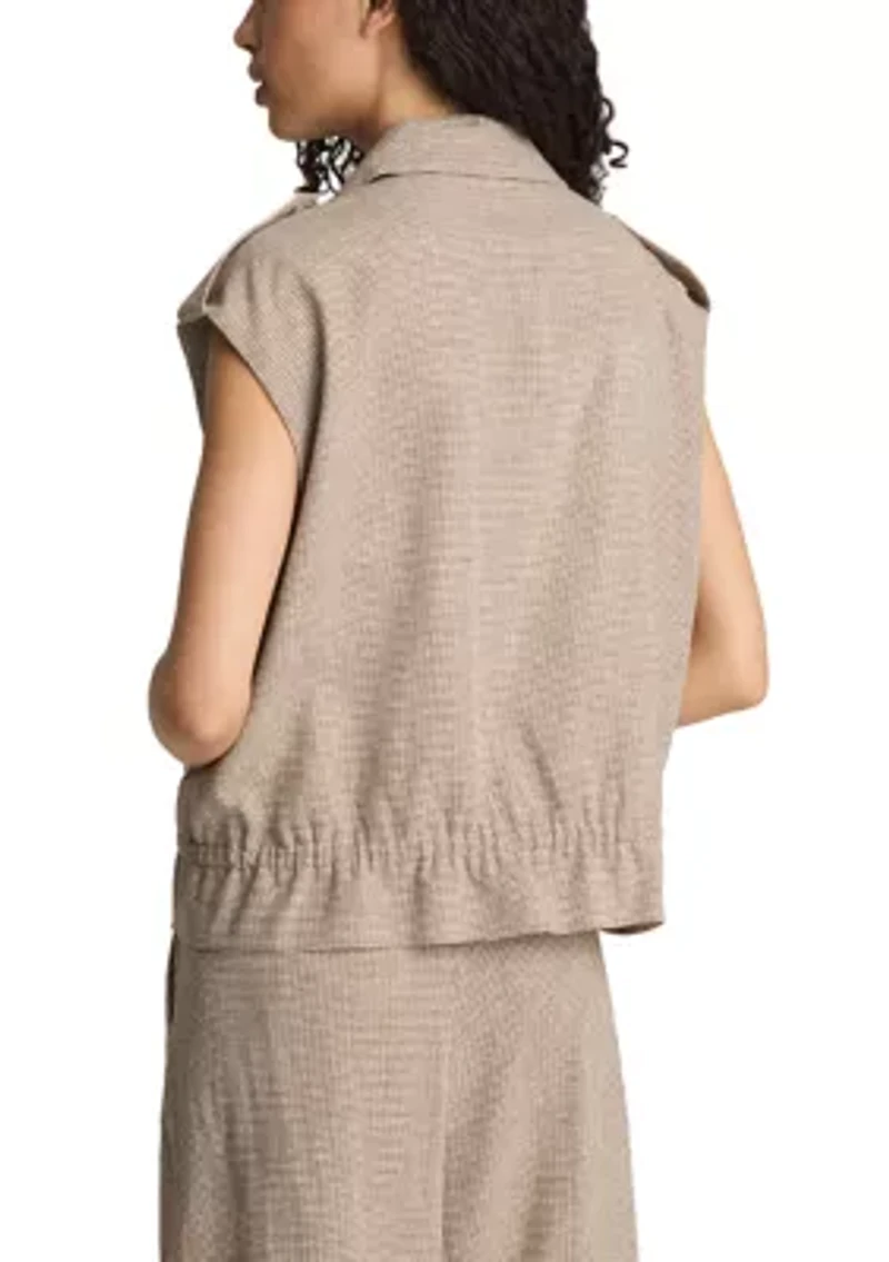 Women's Utility Peplum Houndstooth Jacket