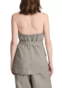 Women's Halter Belted Vent Top