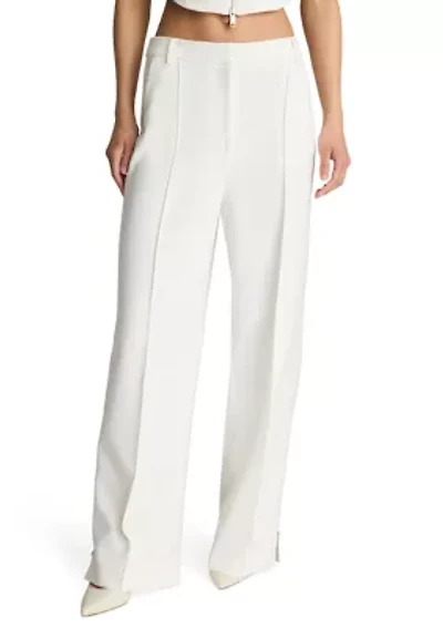 Zipper Side Wide Leg Pants