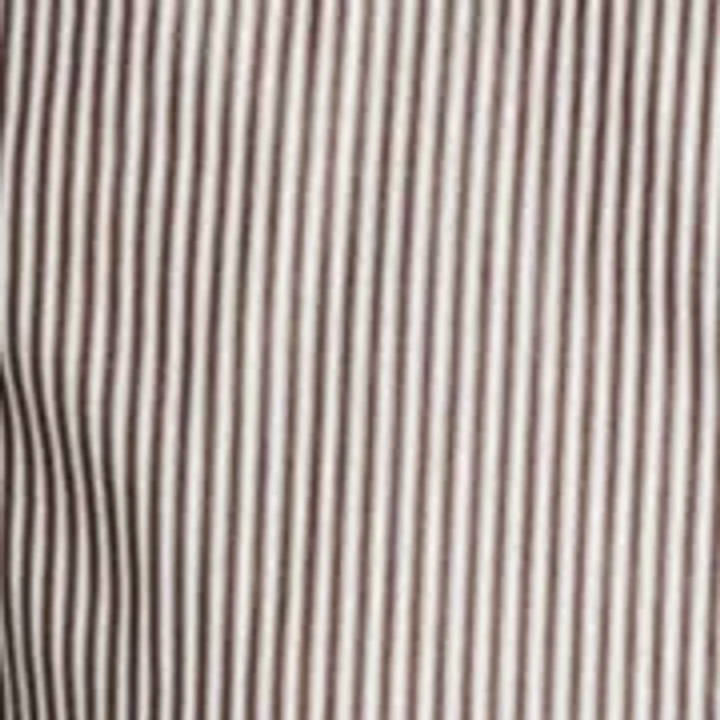 Women's Sleeveless Lace Trim Striped Shirtdress