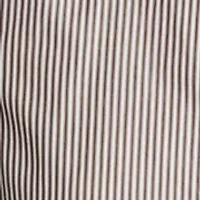 Women's Sleeveless Lace Trim Striped Shirtdress