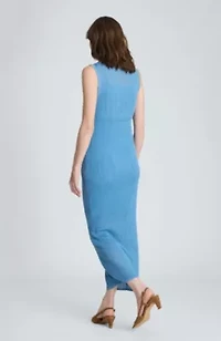 Polo Sleeveless Dress Varigated Rib