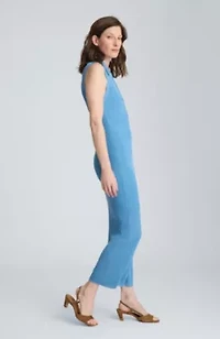 Polo Sleeveless Dress Varigated Rib