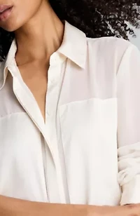 Collared Button Front Shirt