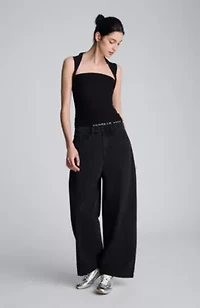 Mesh Square Neck Sleeveless Pullover Top