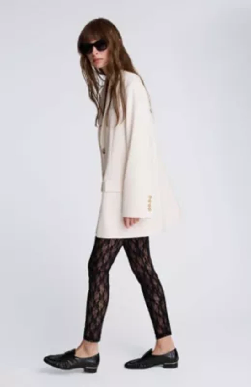 Luxe Twill 3 Button Boyfriend Jacket With Flap Pockets