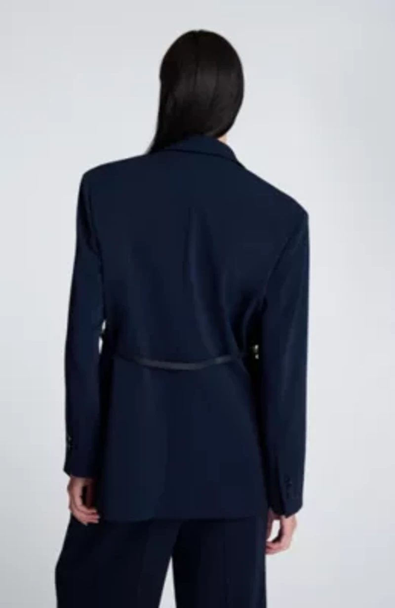 One Button Jacket with Belt