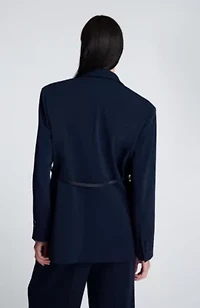 One Button Jacket with Belt