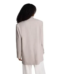 Three button Boyfriend Jacket with Flap Pockets