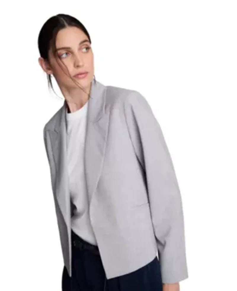 Peak Lapel Jacket Partially Lined