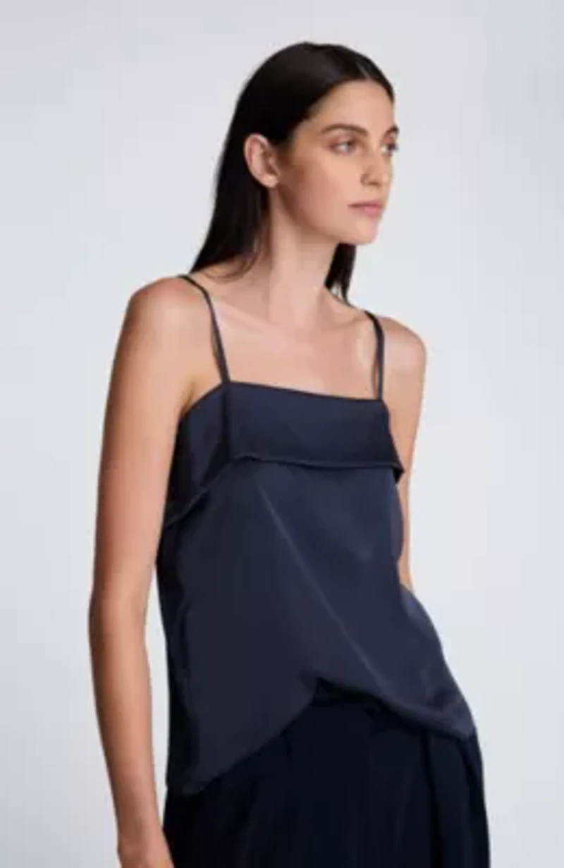 Satin Pullover Cami with Adjustable Straps