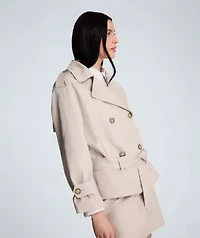 Drop Waist Trench With Belt