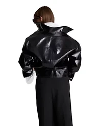 Moto Jacket with Zipper Pockets