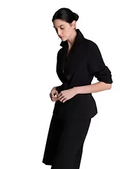 Belted Jacket with Flap Pockets