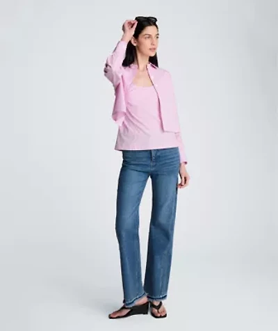 High Rise Flare Leg with Released Hem