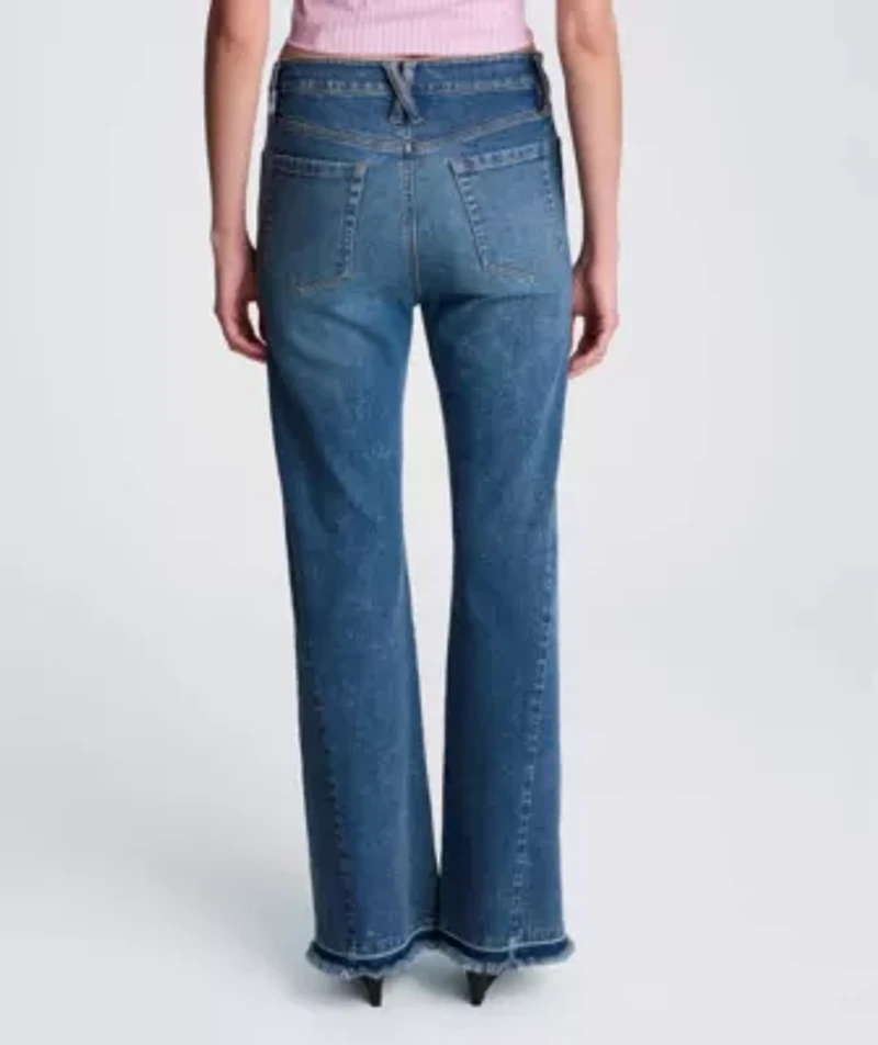 High Rise Flare Leg with Released Hem