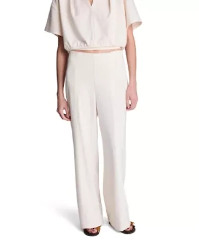 High Rise Pull on Wide Leg Hollywood Waist Pant