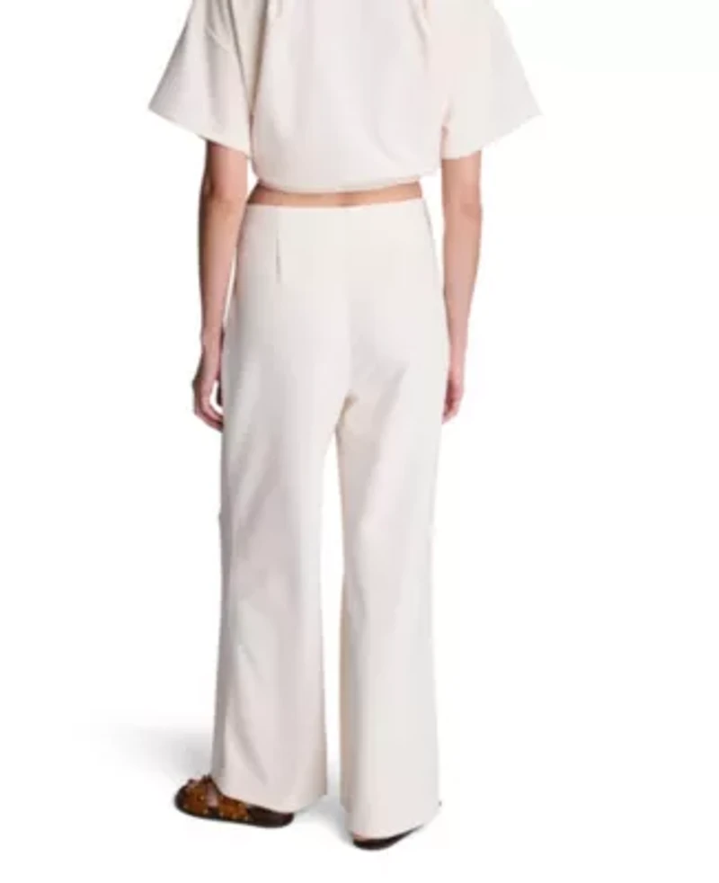 High Rise Pull on Wide Leg Hollywood Waist Pant