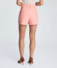 Vegan leather Fly Front Short