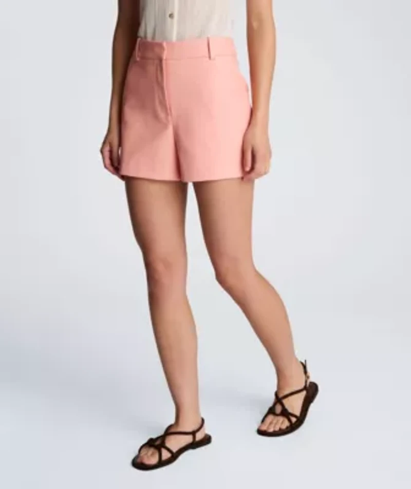 Vegan leather Fly Front Short