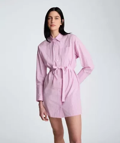 Short Drop Shoulder Shirt Dress