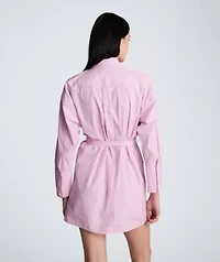 Short Drop Shoulder Shirt Dress