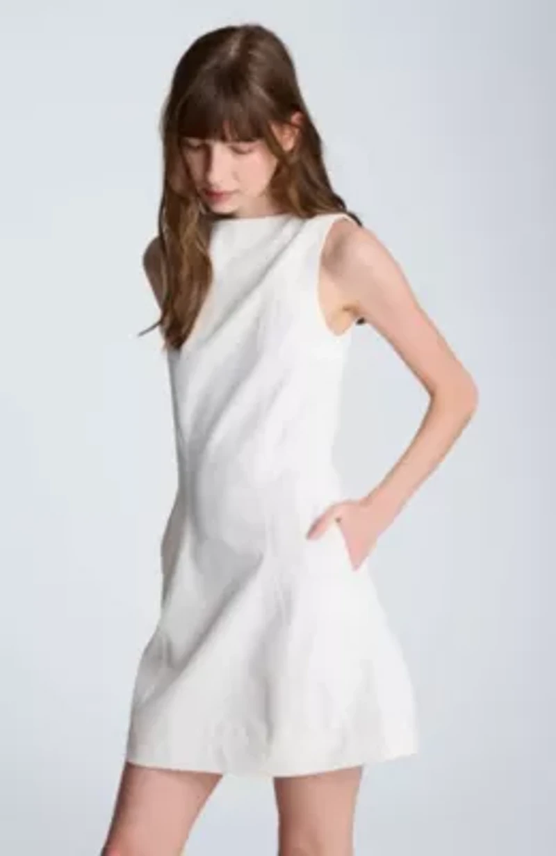 Boat Neck Sculpted Micro Tech Mini