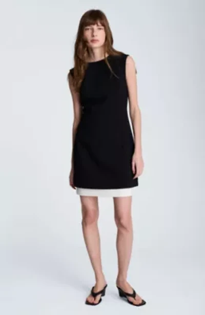 Color Blocked Hem Mini Fit and Flare