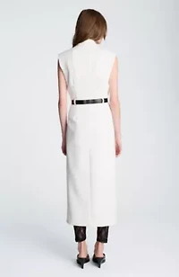 Sleeveless Modern Mini Trench Dress