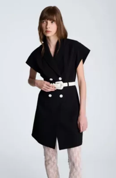 Drop Shoulder Mini Trench Dress