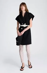 Drop Shoulder Mini Trench Dress