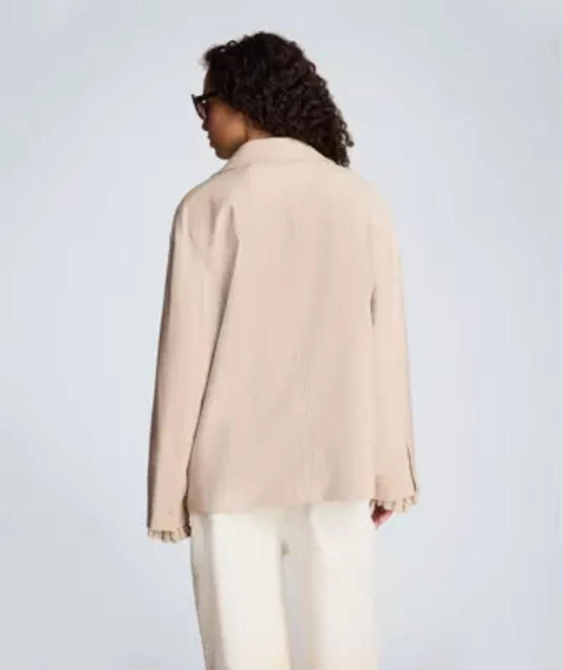 Multi Pocket Jacket with Notch Collar