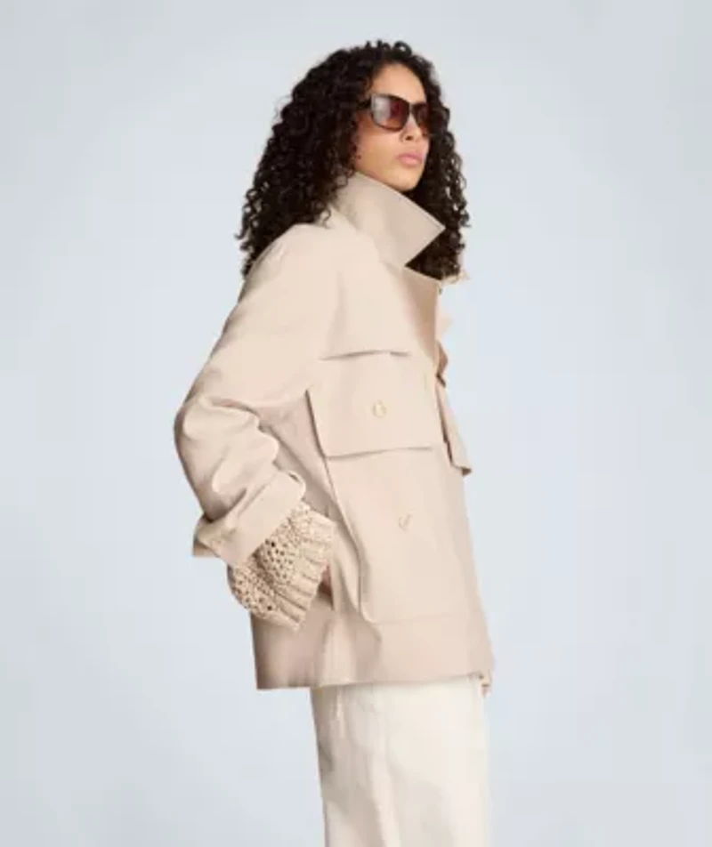 Multi Pocket Jacket with Notch Collar