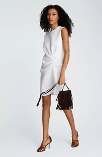 Draped Pleated Mini with Cascading Detail