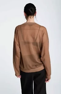 Sheer Crew Sweatshirt
