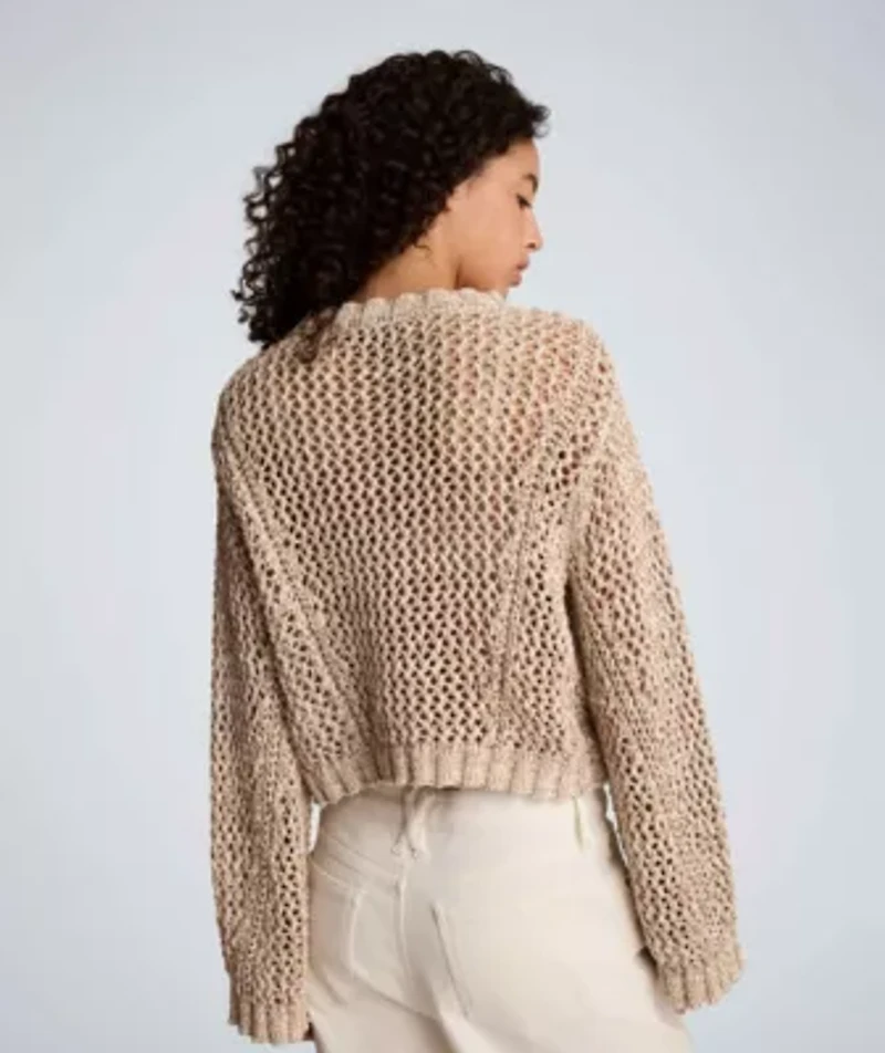 Two Tone Open Stitch Pullover