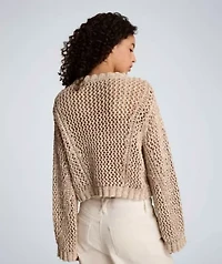 Two Tone Open Stitch Pullover