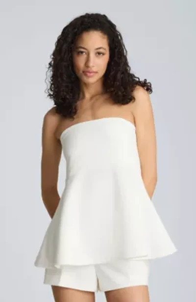 Peplum Strapless Pullover