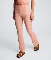 Pull on Stretch Lace Flare Pant with Inner Short