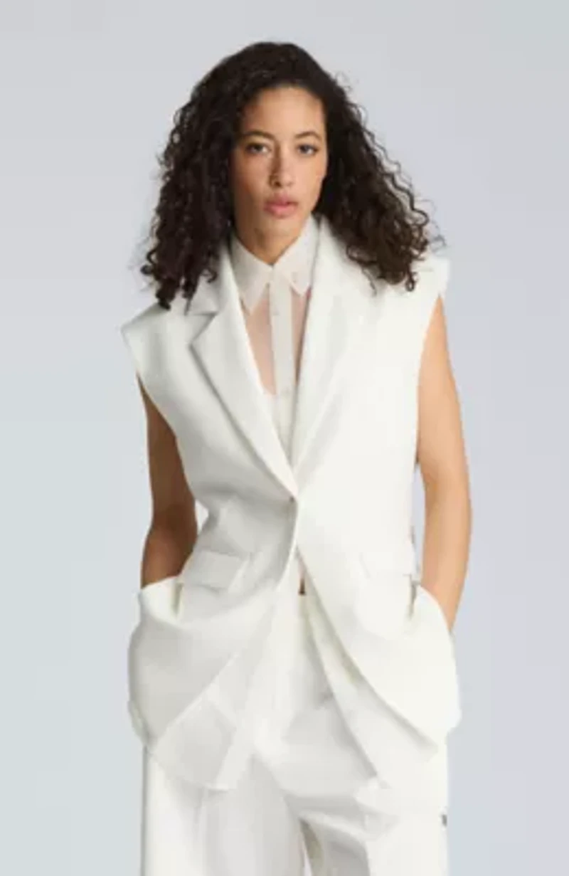 Layered Vest with Detachable Shirt