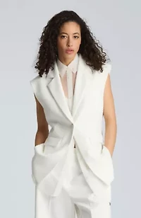 Layered Vest with Detachable Shirt