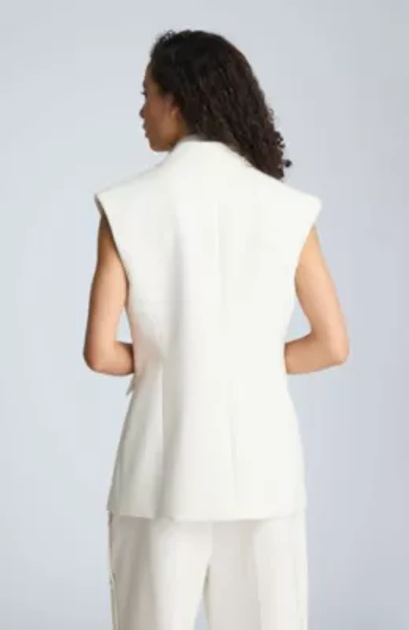 Layered Vest with Detachable Shirt